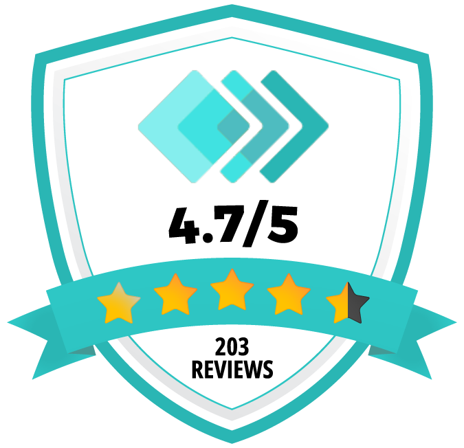 GetApp badge showing a 4.7/5 rating for Miva.