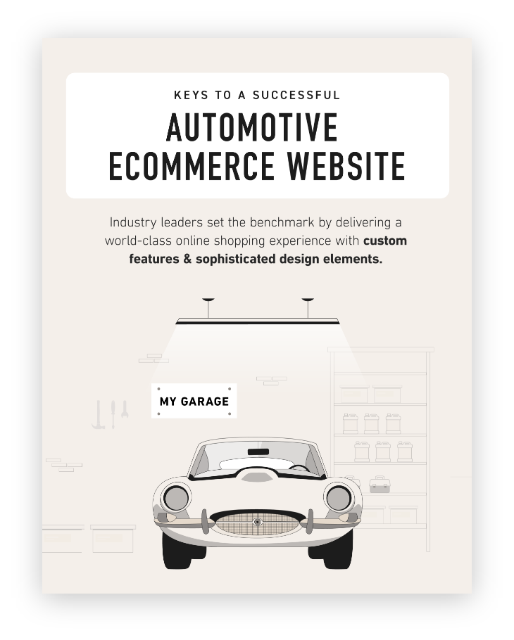 Cover for Key to a Successful Automotive Ecommerce Website.