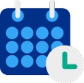 Calendar icon showing 12 dates.