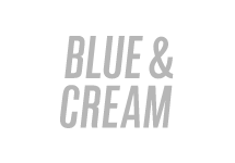 Blue & Cream logo.