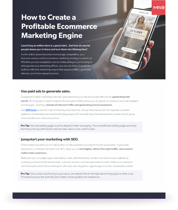 How to Create a Profitable Ecommerce Marketing Engine