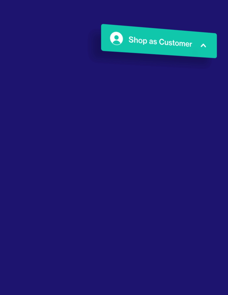 Animated gif of showing Shop as Customer feature.