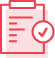 Icon of a clipboard and checkmark.