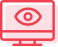 Icon of a monitor with an eye inside.