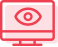 Icon of a monitor with an eye inside.