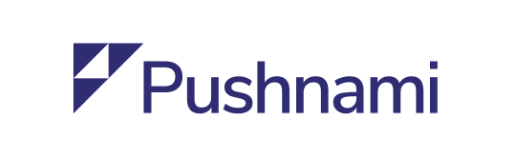 Pushnami logo.