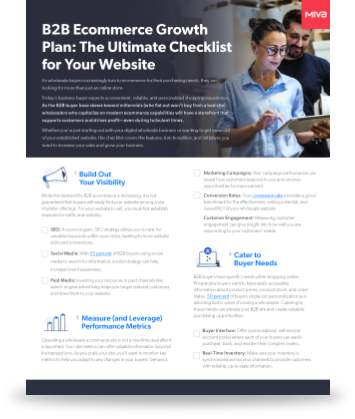B2B Ecommerce Growth Plan: The Ultimate Checklist for Your Website