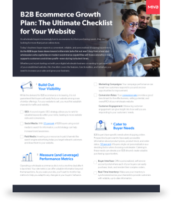 B2B Ecommerce Growth Plan: The Ultimate Checklist for Your Website B2B Ecommerce Growth Plan: The Ultimate Checklist for Your Website