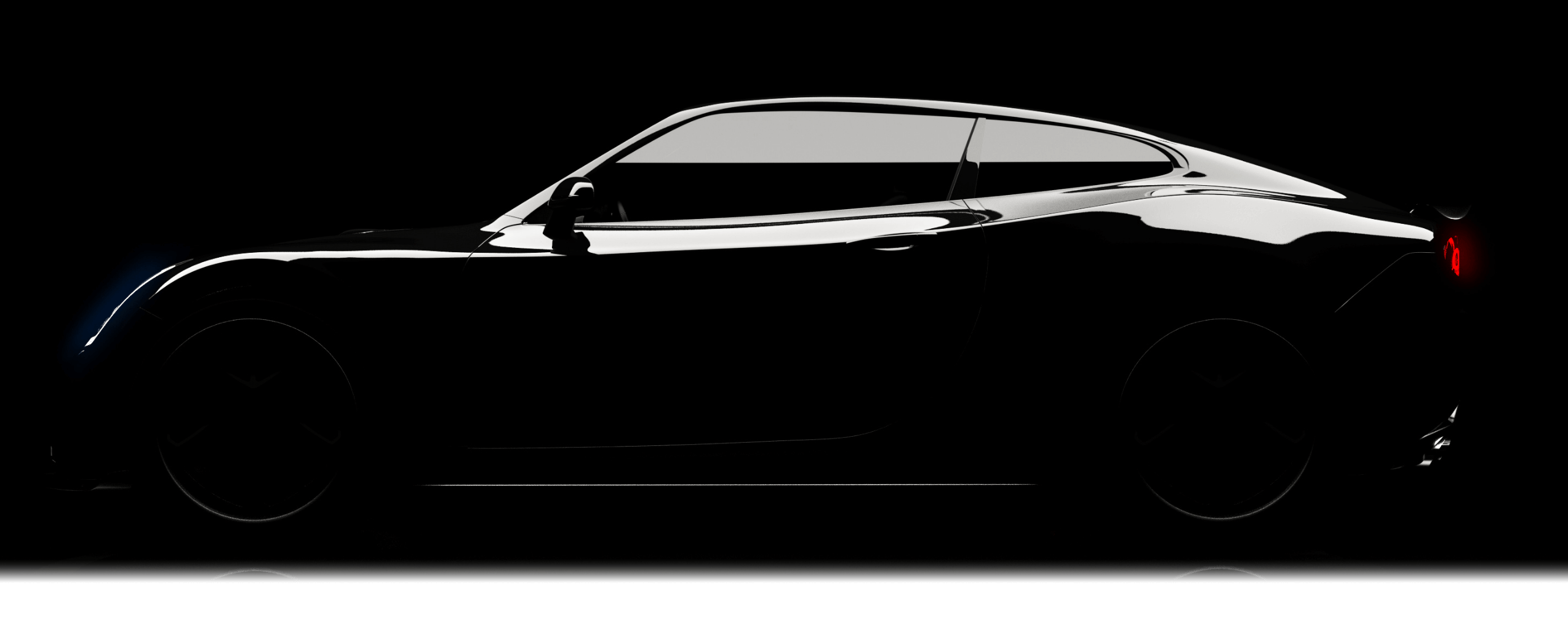 Silhouette of a car.