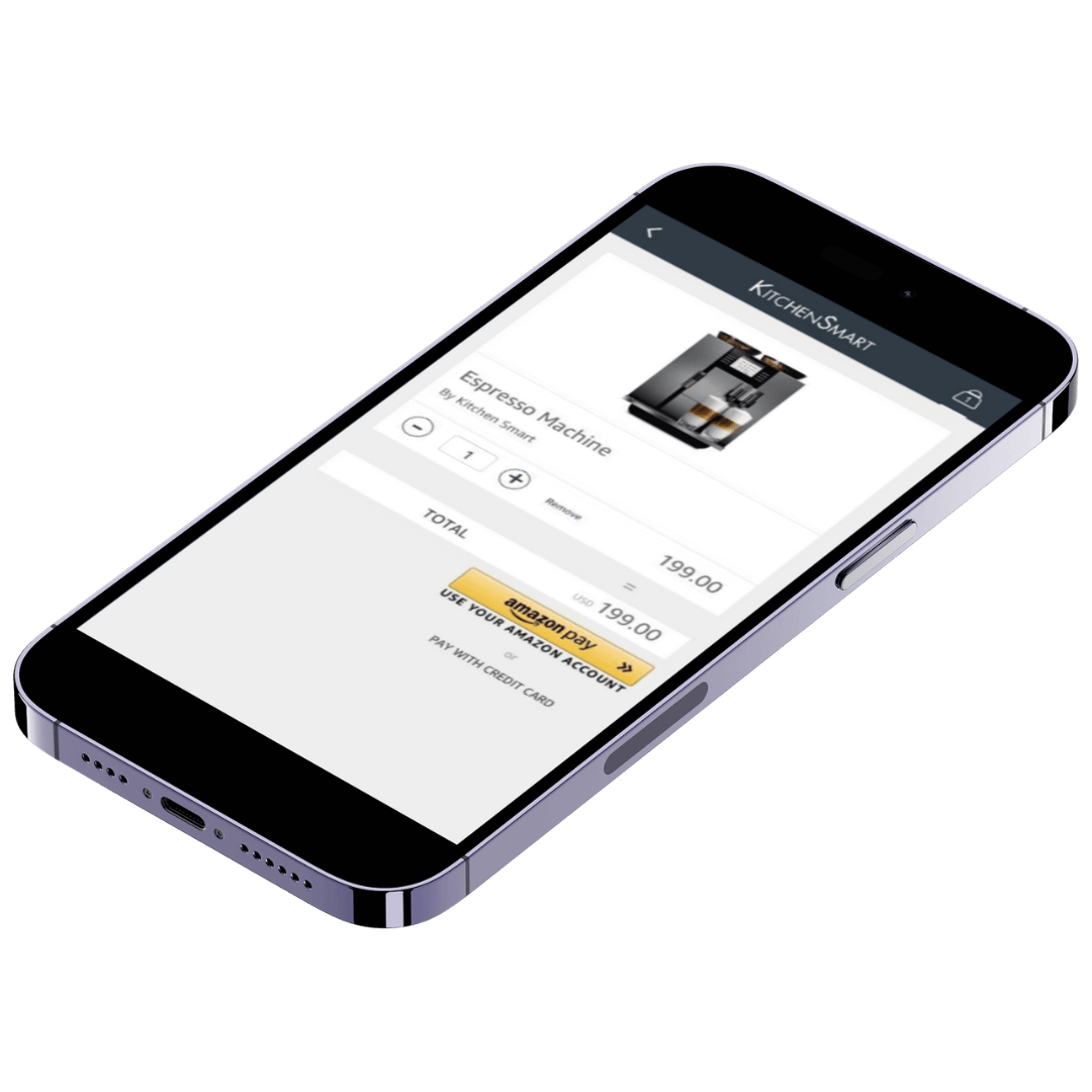 Screenshot of a store checkout on a mobile device.